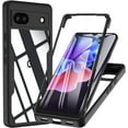 thumbnail image 1 of KOMI Case for Google Pixel 6A, 360 Degree Full Body Rugged with Built-in Screen Protector Heavy Duty Protection Slim Fit Shockproof Cover for Google Pixel 6A Phone Case 6.1" (Black), 1 of 5