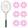 thumbnail image 1 of Amortiguador de Raqueta de Tenis [6PCS] - Amortiguador de Vibraciones de Silicona en Forma de Flor Divertida [Rosa], 1 of 7