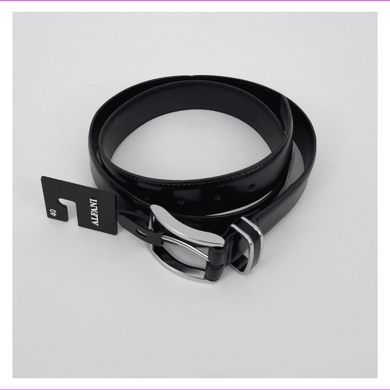 Alfani Dress Belt Black Leather 42 - Walmart.com display picture 3
