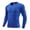 Blue, variant on Youth Boys Compression Shirt Kids Long Sleeve Sports Undershirt Girls Quick Dry Athletic Base Layer(Red,9-10 Years)