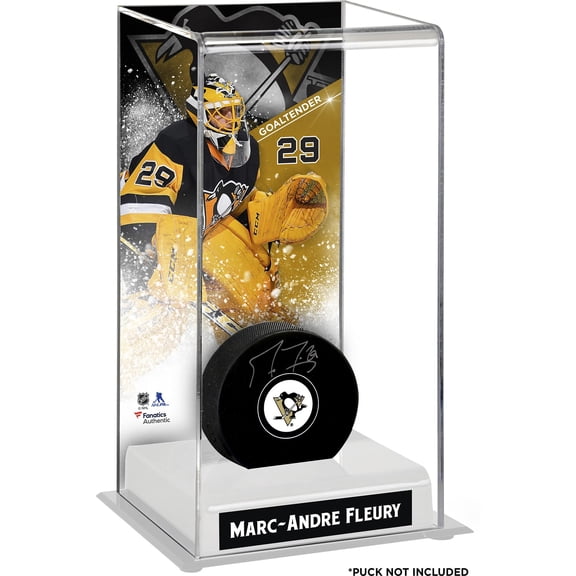 Marc-Andre Fleury Pittsburgh Penguins Deluxe Tall Hockey Puck Case