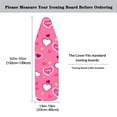 thumbnail image 5 of HELLHERO Hearts Print Ironing Protector for Ironing Board Scorch Resistant Iron Board Cover with Cozy Nose Pocket Fits Standard 54" x 15" Inch Boards, 5 of 5
