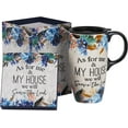thumbnail image 2 of Ceramic Travel Mug with Color Gift Box,Coffee Cup 17 Oz.Blue, 2 of 8