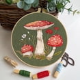 thumbnail image 3 of Dalrosia Mushroom Embroidery Kits for Beginners, Adult Embroidery Kit Cross Stitch Kit, 3 of 3