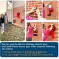 thumbnail image 5 of Brick Hook Clips (4 Pcs) Hang on Outdoor and Indoor - 2.83" x 1.5" , Fits 2-1/4 to 2-2/5in Brick, 5 of 8