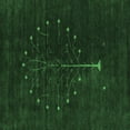 thumbnail image 1 of Ahgly Company Indoor Square Abstract Emerald Green Contemporary Area Rugs, 8' Square, 1 of 4