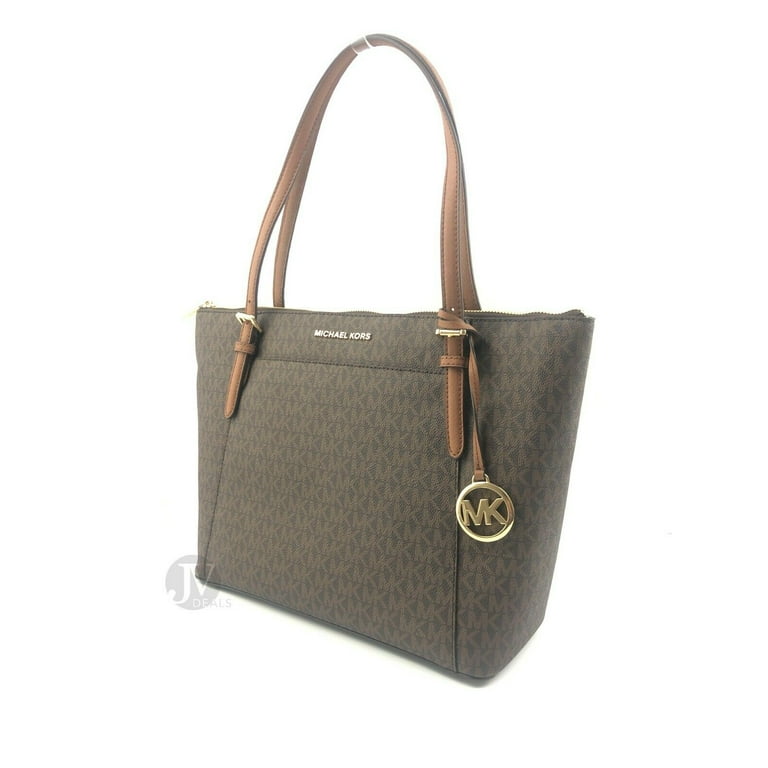 Michael Kors Ciara Leather PVC Large Top Zip Tote Bag Handbag Walmart
