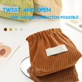 thumbnail image 4 of LOUQIBINE Corduroy Elastic Storage Pouch for Purse Organization - Pinch-Open Hair Tie & Makeup Organizer, Portable Travel Bag for Cosmetics, Lipstick, Earphones, 4 of 7