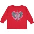 thumbnail image 3 of Inktastic Breast Cancer Cool Wings Boys or Girls Long Sleeve Toddler T-Shirt, 3 of 5