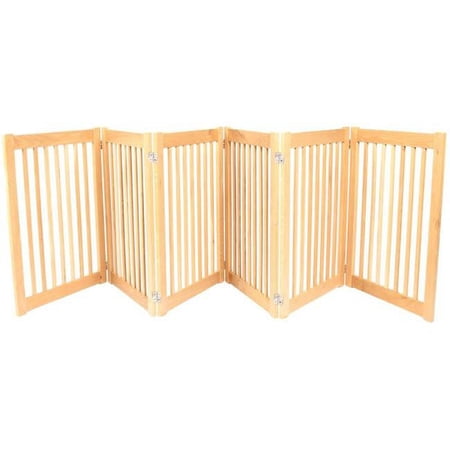 32" Highlander Legacy - 6 Panel Free Standing Wood Outdoor Pet Gate