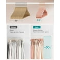 thumbnail image 4 of Velvet Hangers Clothes Hangers with Shoulder Notches Pants Bar Ink UCRFB, 4 of 7
