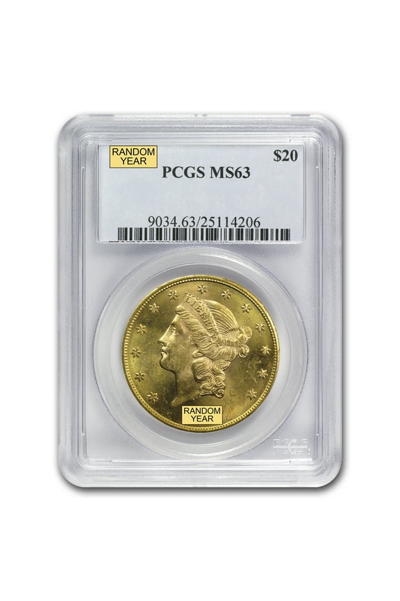 $20 Liberty Gold Double Eagle MS-63 PCGS (Pre-1900)