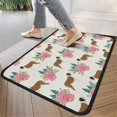 thumbnail image 4 of Saint Bernard Dog Breed and Flower Floral Door Rugs,Washable Non Slip Door Mats Indoor,Decorative Door Mats,Entry Mat Indoor for Entrance,Bedroom,Kitchen,Bathroom,30"x17", 4 of 6