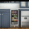 thumbnail image 4 of 15 in. Small Stainless Steel, Glass-Door Built-In Refrigerator and Beverage Cooler, 3 cu. ft. - KM-BIR3C-GD., 4 of 16