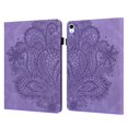 thumbnail image 5 of iPad 10th Generation Case 10.9 inch 2022, TECH CIRCLE 3D Embossed Flower PU Leather Flip Folio Stand Wallet Cover with Pencil Holder Card Pockets for Apple iPad 10th Generation 10.9 Inch,Purple, 5 of 12