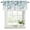 Navy blue, duck green, variant on 2 Pack Teal Blue Leaves Valances for Windows Bedroom Living Room Window Treatments, Summer Botanical Rod Pocket Valance Drapes Short Kitchen Curtains Over Sink 42"x18"