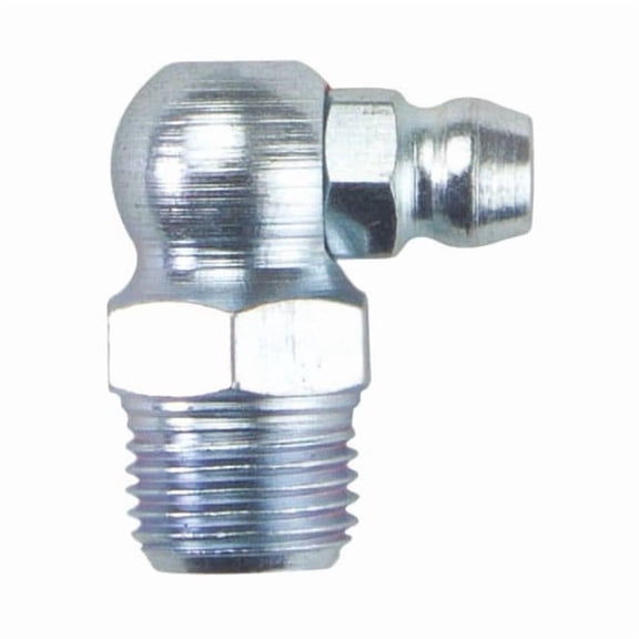 Westward Grease Fitting,90 Deg.,Stl,27/32" L,PK10 52NZ59