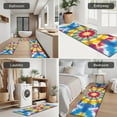 thumbnail image 5 of Colorful Rainbow Tie Dye Spiral Pattern Kitchen Rugs Sets Of 3,Kitchen Runner Rugs Non Skid Washable,Decorative Kitchen Floor Mats for Kitchen,Sink,Laundry,17"x30"+ 17"x47" + 17"x59", 5 of 6