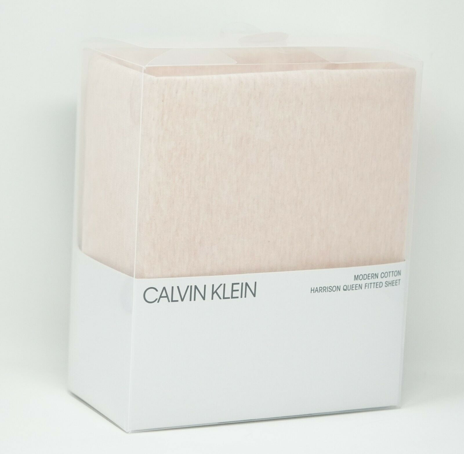 Calvin Klein Modern Cotton Modal Harrison Fitted Sheet - QUEEN - Pink -  