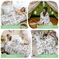 thumbnail image 6 of Throw Blanket Fleece Throw Blanket 40x50in, Easter Rabbit Gray Buffalo Check Soft Lightweight Bed Blankets Spring Blue Bow Bunny Fuzzy Couch Blankets for All Season, 6 of 9