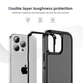 thumbnail image 2 of iPhone 15 Pro Max Case Drop Protection, Scratch Resistant, TPU Matte Finish Coating iPhone 15 Pro Max Case Cases Shockproof Rugged Heavy Duty Non-Slip Proof Wireless Charging Cover, Black, 2 of 8