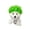 F, variant on Cat Wig, Funny Dog Costume Accessory for Small Pets, High-Temp Fiber Explosion Wig, Soft Bouncy Hairpiece for Party Photo Booth Halloween, Reusable(5.5Inch,F)