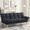 Dark Grey, variant on BSHTI 67.3” Futon Sofa Bed, Convertible to Twin Sleeper, Featuring a Split Back, 3-Position Adjustable Backrest, Corduroy Upholstery for Living Room, Office, Storm Gray