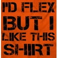 thumbnail image 2 of Flex But Like This Funny Gym Exercise Men's Crewneck Sweatshirt Brisco Brands M, 2 of 6