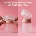 thumbnail image 5 of Frida Mom 2-in-1 Manual Breast Pump with Hands-Free Silicone Suction Cup, Milk Collector, Wireless Ergonomic Handle, and SoftFeel Flange for Breastfeeding, 5 of 6