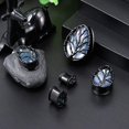thumbnail image 4 of GFDYREE Tear Drop Design Stainless Steel Gauges for Ears Lift Tree Natural Seashell Plugs and Tunnels., 4 of 7