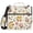 Cute Duck and Flower, variant on 3 Ring Zipper Binder with Shoulder Strap Waterproof Trapper Keeper 2 Inch D-Ring 500 Sheets Capacity Avocado and Heart
