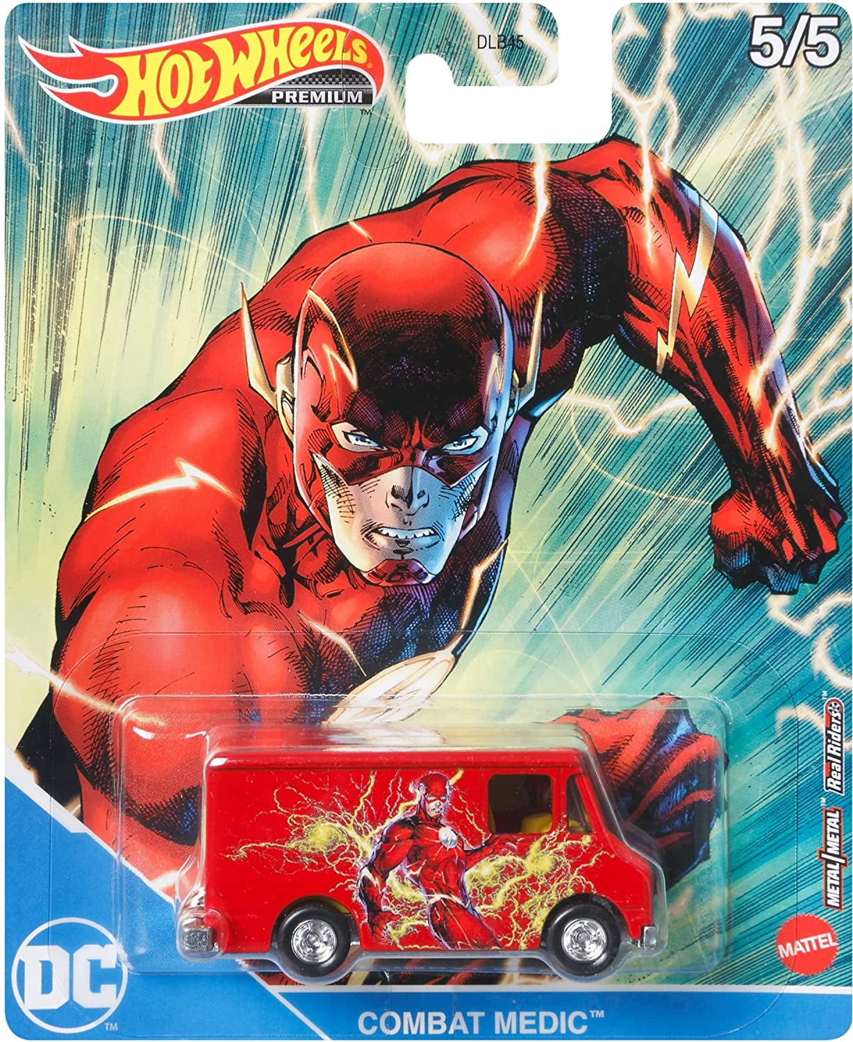 Hot Wheels 2022 Pop Culture Dash M "DC Universe" Set of 5, 1/64 Diecast Cars