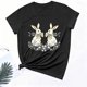thumbnail image 5 of Haivin Womens 2026 Summer Round Neck Loose Tops Easter Printed Fashion Blouse T Shirt Dressy Casual Short Sleeve Shirts, 5 of 6