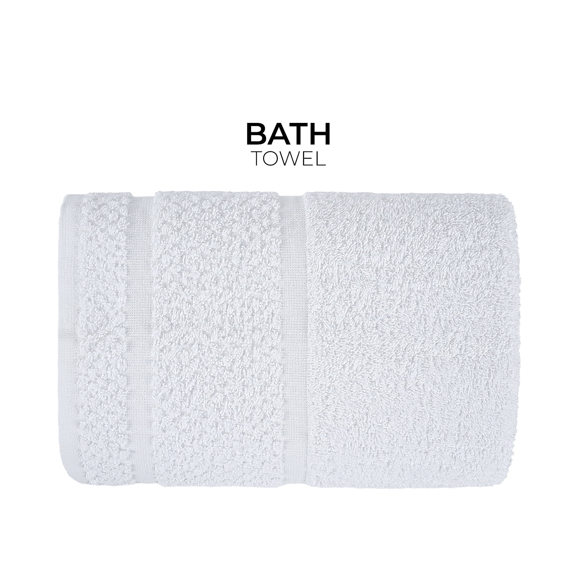 Mainstays 10 Piece Towel Set with Upgraded Softness & Durability, White