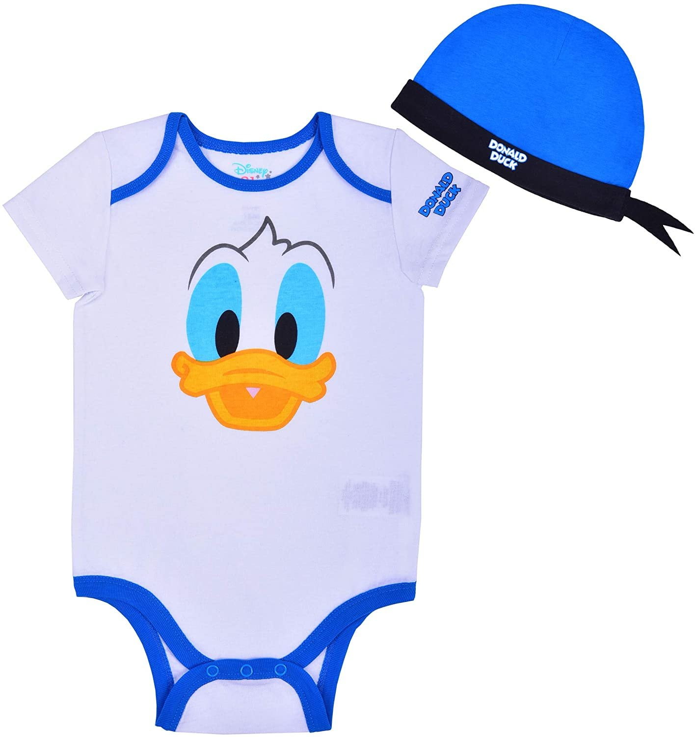 Blue Romper Set Disney Baby’s Short Sleeve Creeper with Cap Lilo and Stitch 