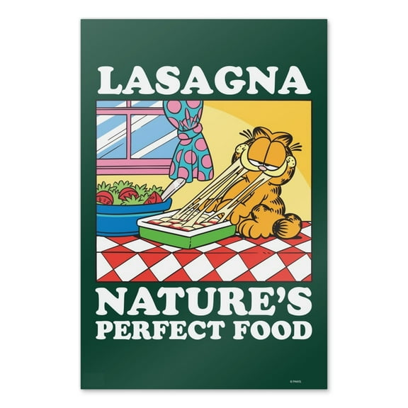 Garfield Lasagna The Perfect Food Wall Art Picture Paper Poster Décor Home Decoration
