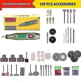 thumbnail image 2 of Diy Mini Electric Drill, Grinder To Send 108 Drill Accessories, Engraving And Polishing Set, Engraving Pen Tools, Engraving Machine, 2 of 5