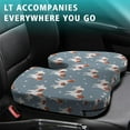 thumbnail image 4 of Premium Dog Pattern Memory Foam Seat Cushion Ergonomic Chair Pad for Office Chair, Car, Airplane & Bleachers Sciatica, Tailbone Hip & Back Pain Relief - Chair Cushion for Long Office Workers., 4 of 5