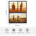 thumbnail image 5 of Custom Blanket with Photo Text Personalized Bedding Throw Blankets Customized Flannel Fleece Blankets for Family Birthday Wedding Gift Fits Couch Sofa Bedroom Living Room - 30"x40", 5 of 6