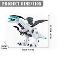 thumbnail image 3 of Jindong Fire Breathing Dinosaur Toy New Model Remote Dragon Mist Spray Remote Robot Dinosaur Intelligent Interaction Toy Children Dragon Toy 57 Years Old, 3 of 9
