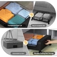 thumbnail image 5 of Almacenamiento debajo de la cama con ruedas y tapa, Almacenamiento debajo de la cama con ruedas con gran capacidad XXL, Almacenamiento debajo de la cama para dormitorio Contenedores de almacenamiento, 5 of 5