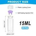 thumbnail image 2 of Uxcell Clear Glass Sample Vials, Liquid Bottles 20pack Purple 15ml, 2 of 7