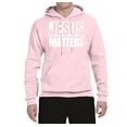 thumbnail image 2 of Jesus Matters Christian Love God Church | Mens Inspirational/Christian Hooded Sweatshirt Graphic Hoodie, Light Pink, 2XL, 2 of 3