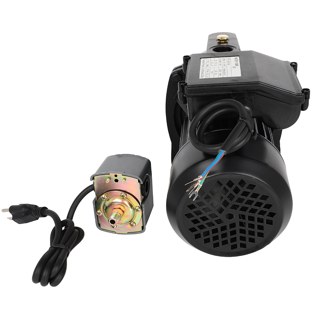 ECCPP Shallow Well Jet Pump &Pressure Switch, 1 HP 18.5GPH, Stainless Steel, 110V