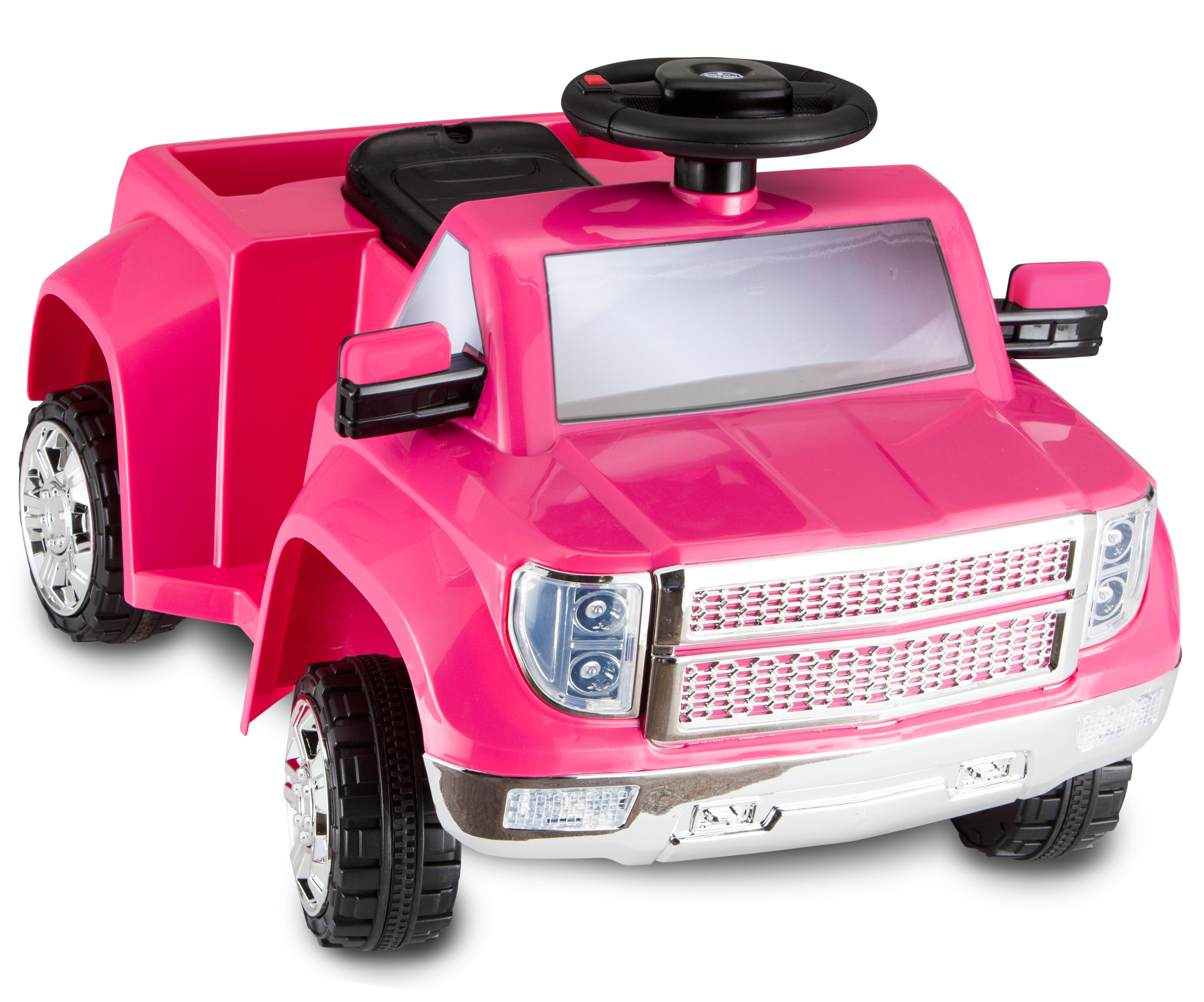 Heavy Hauling Truck with Trailer Toddler Ride-On Toy by Kid Trax, pink - image 5 of 8