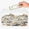 thumbnail image 3 of Soumake Transparent Acrylic Money Box with Counter 5000USD Saving Goal Kids Adults Clear Piggy Bank Coin Cash Container Money Saving Challenges Box Boys Girls Gift, 3 of 7