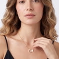 thumbnail image 2 of Beautlace Heart Necklace for Women,5A Cubic Zirconia Double Heart Pendant Necklace,18k Gold Plated Love Valentine’s Day Anniversary Birthday Christmas Jewelry Gift for Mom Wife Girlfriend, 2 of 12