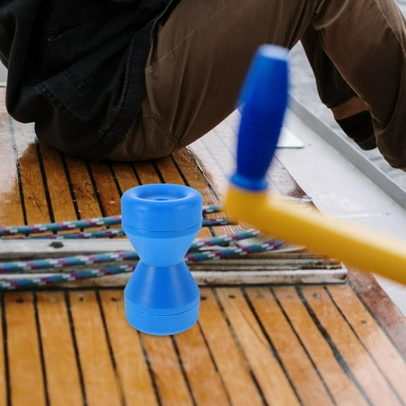 Soimiss Blue Plastic Boat Trailer Roller Replacement for Shaft and Anchor Guide
