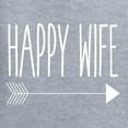 thumbnail image 6 of Wild Bobby, Happy Life Happy Wife Valentines Day Outfit His and Hers Matching Couples Crewneck Sweatshirts, Heather Grey, Mens 3XL-Womens S, 6 of 6
