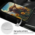 thumbnail image 7 of Yuyamidu Highland Cow Center Console Armrest Covers for Cars Trucks SUVs Sunflower Automobile Armrest Cover Pad Flannel Center Console Cover Pad Decorative Accessories, 7 of 7